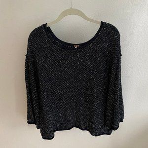 Free People Navy Blue Sweater